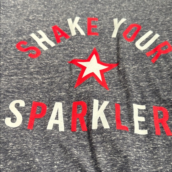 Gray Graphic Tee with Red Accents - Picture 4 of 5